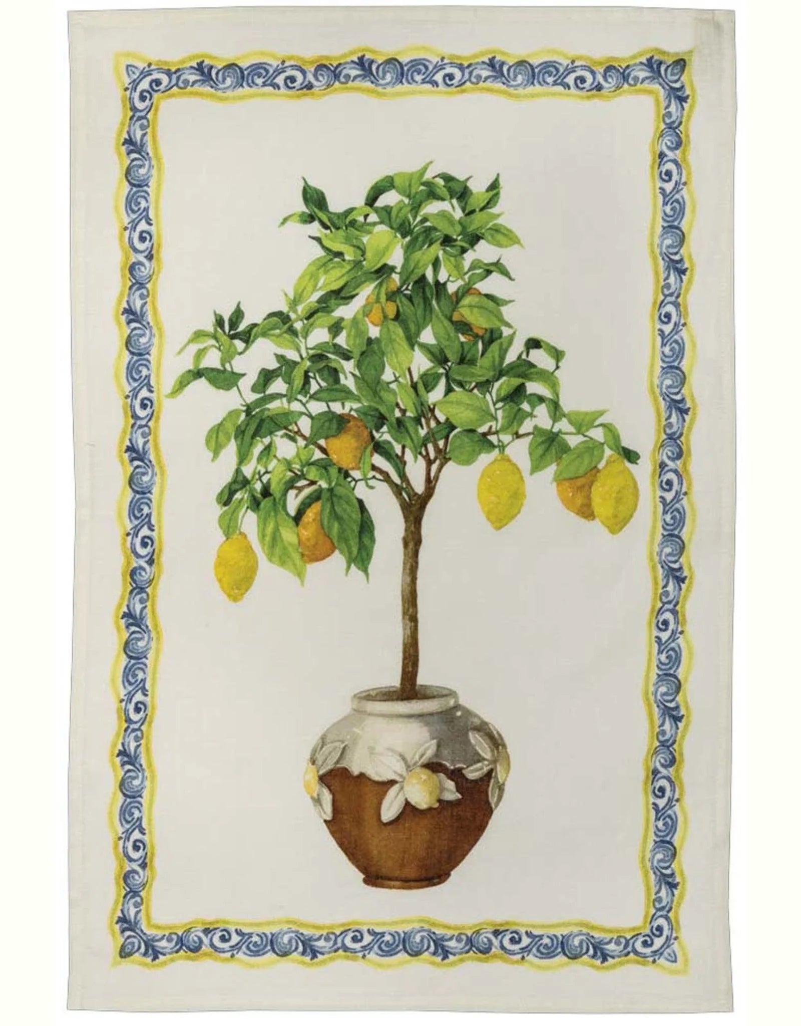 Tessitura Toscana - Tea Towel "Limonaia Decoro"