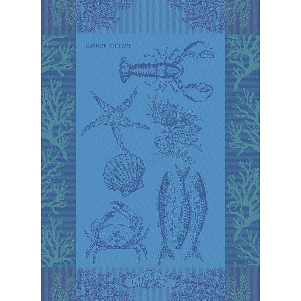 Garnier Thiebaut "L'Ocean" Jacquard Kitchen Towel