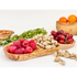 Olive Wood 3 Section Snack Tray