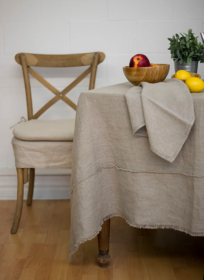 Bilbao Natural Fringed Napkins