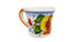 Borgioli - Pomegranate on White Espresso Cup