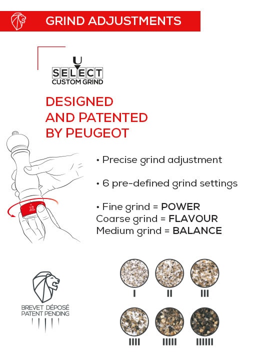 Peugeot U-Select Paris Salt Mill 12cm