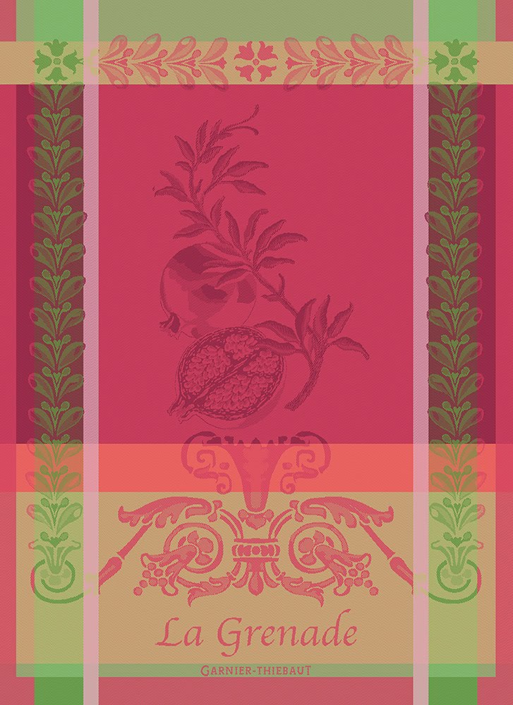 Garnier Thiebaut "Grenade - Rose" Kitchen Towel