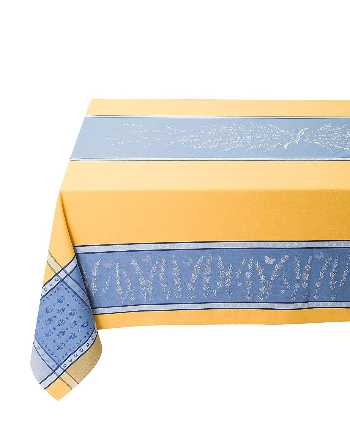 Set of 3 Jacquard dish cloths (Olivia. blue yellow) : Provence