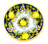 Borgioli - Lemons on Blue Salad Bowl 35cm (13.8")