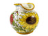 Borgioli - Sunflower on White Round Pitcher