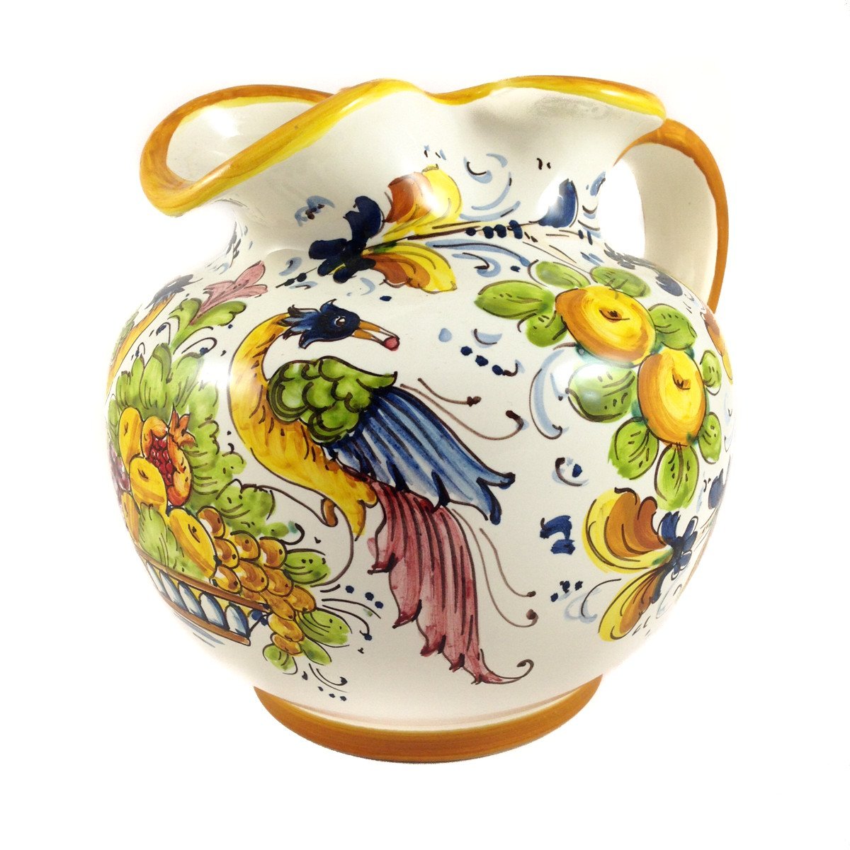 Borgioli - Birds of Paradise Round Pitcher