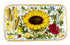 Borgioli - Sunflower on White Rectangular Platter 34cm x 20cm (13.4" x 7.9")