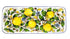 Borgioli - Lemons on White Rectangular Platter 25cm x 55cm (9.8" x 21.6")