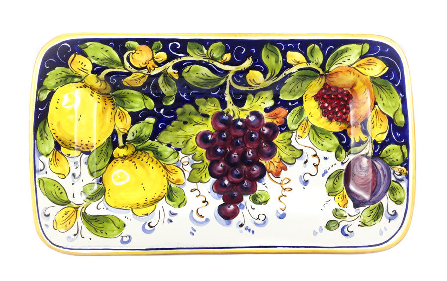 Borgioli - Mixed Fruits Rectangular Platter 20cm x 34cm (7.9" x 13.4")