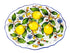 Borgioli - Lemons on White Oval Platter 34cm x 45cm (13.4" x 17.7")