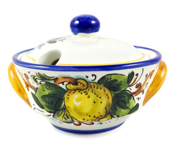 Borgioli - Lemons on White Sugar Bowl