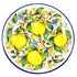 Borgioli - Lemons on White Salad Bowl 35cm (13.8")