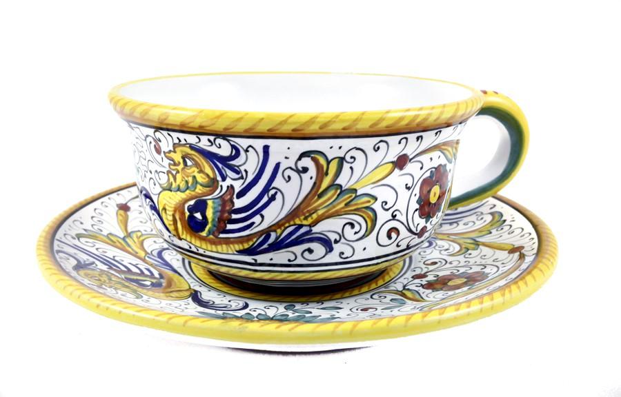Sberna Raffaellesco Caffe Latte Cup & Saucer