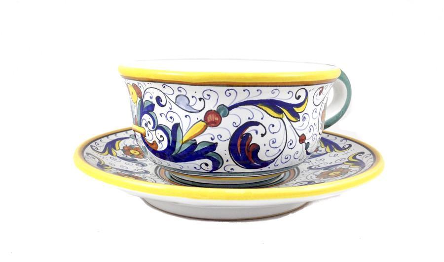 Sberna Deruta Caffe Latte Cup & Saucer