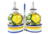 Borgioli - Lemons on White Oil and Vinegar Cruet Set