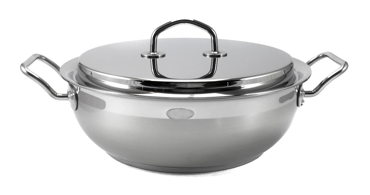 Silga Teknika World's Best Stainless Steel Cookware Risotto Pot 28cm Bombatina