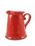 Red Conical Pitcher made by hand outside Florence, Italy by Ceramiche Fiorentine