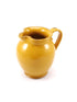 Yellow Round Body Pitcher made by hand outside Florence, Italy by Ceramiche Fiorentine