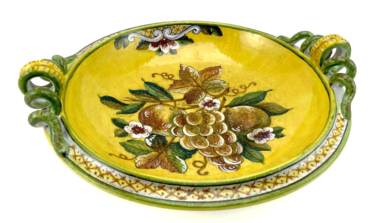 Gialletti & Pimpinelli Fruit on Yellow Centerpiece