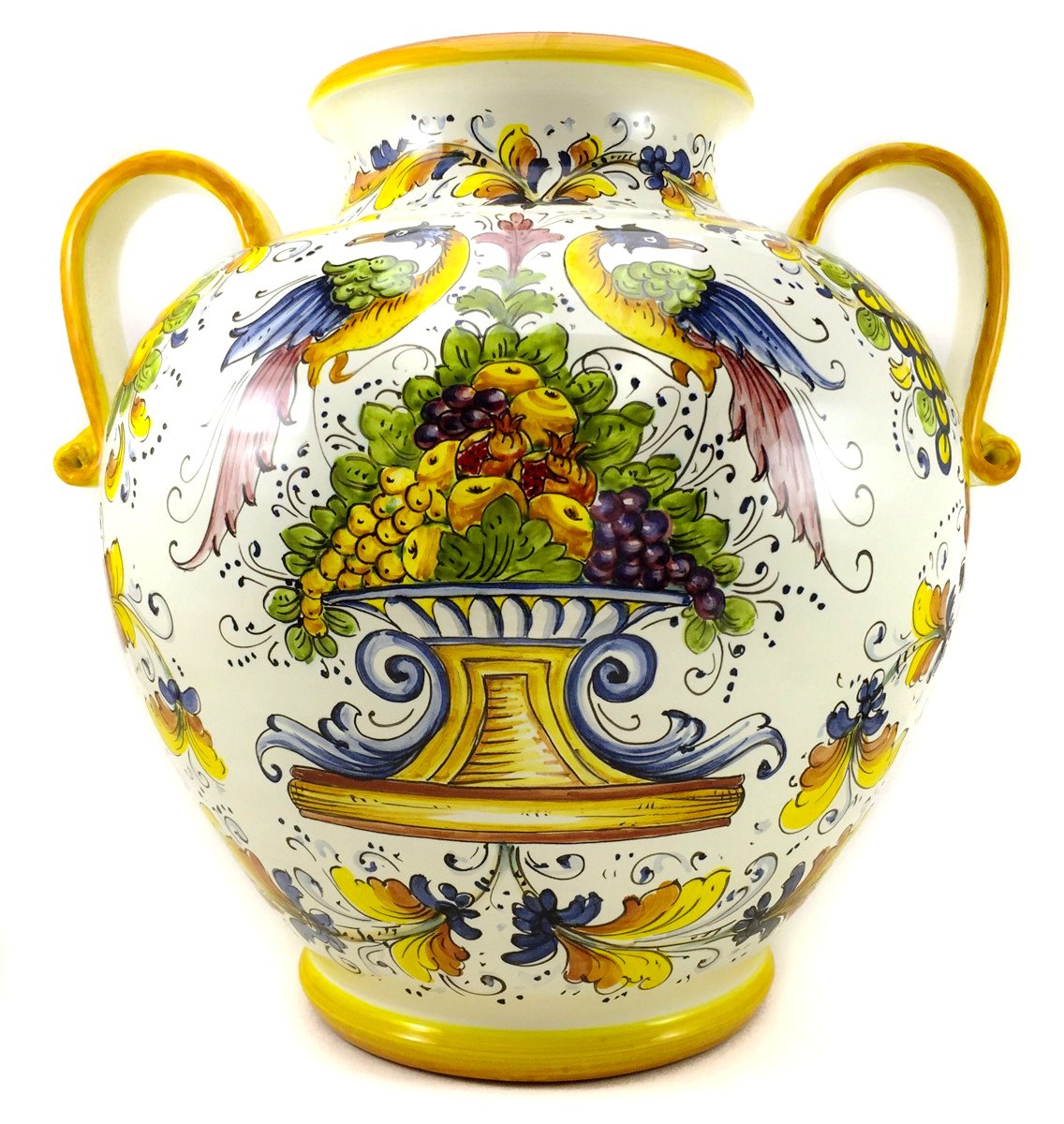 Borgioli - Birds of Paradise Round Vase