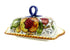 Borgioli - Pomegranate on White Butter Dish
