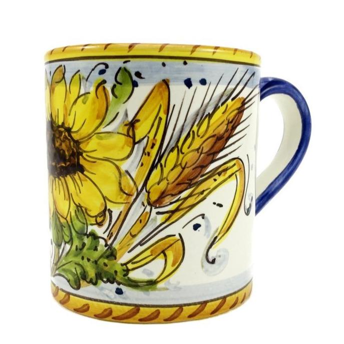Borgioli - Sunflower on White Small Mug