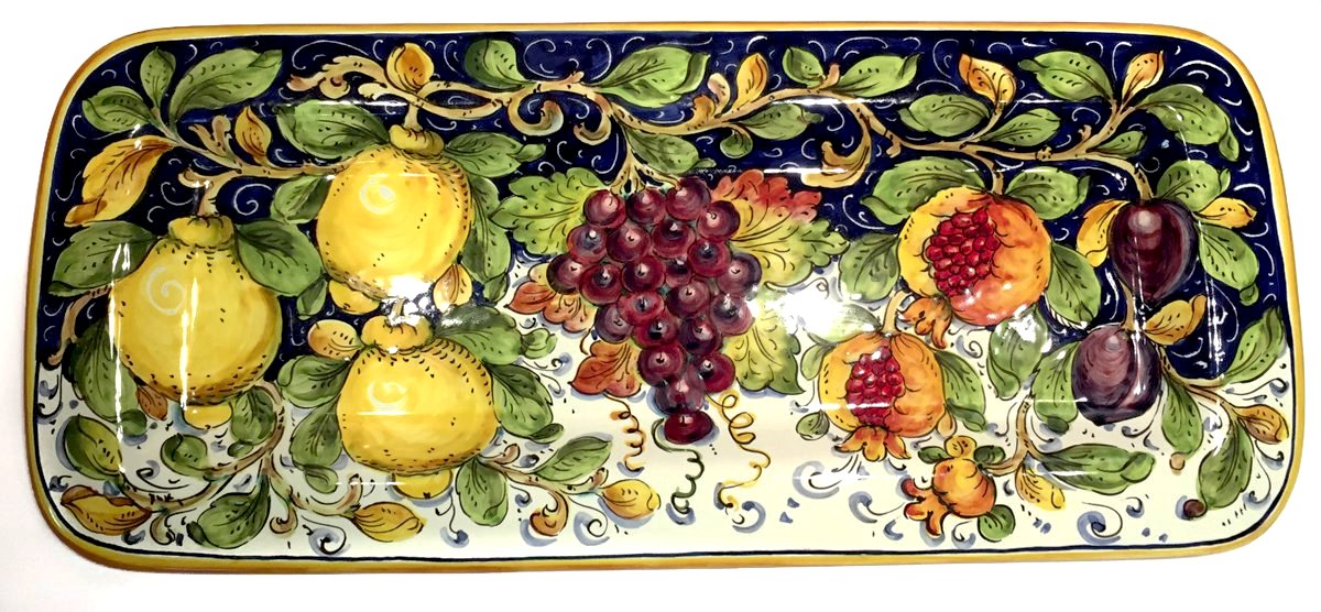 Borgioli - Mixed Fruits Rectangular Platter 25cm x 55cm (9.8" x 21.6")