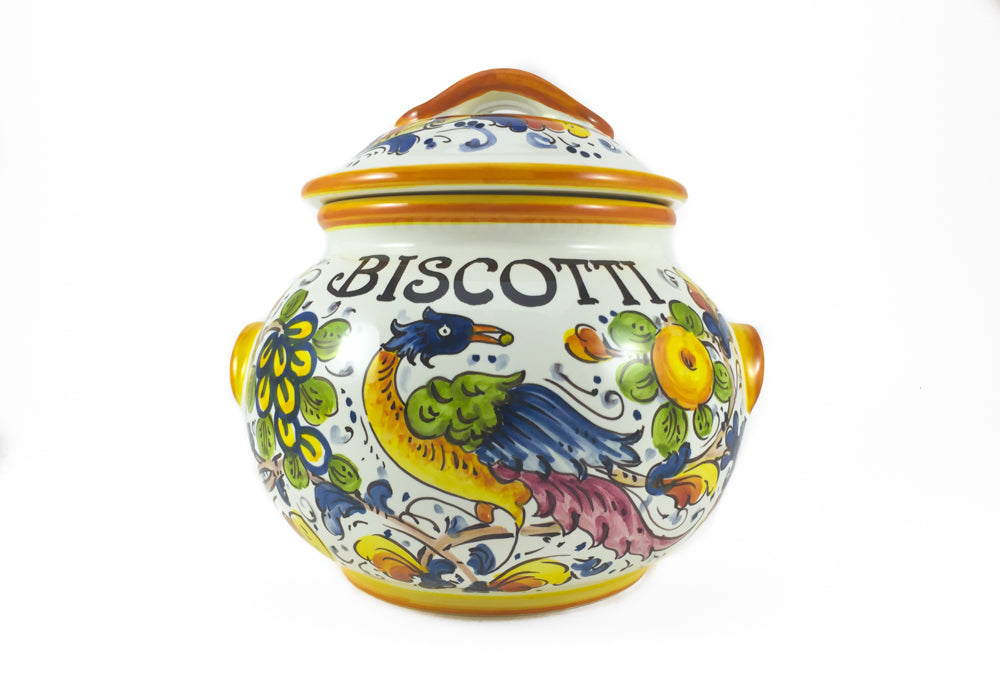 Borgioli - Birds of Paradise Large Biscotti Jar