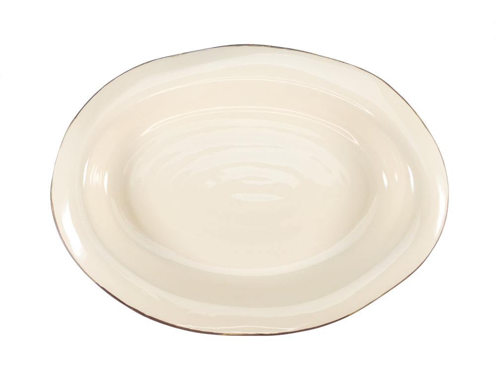 Medium Oval Serving Platter (curved rim)