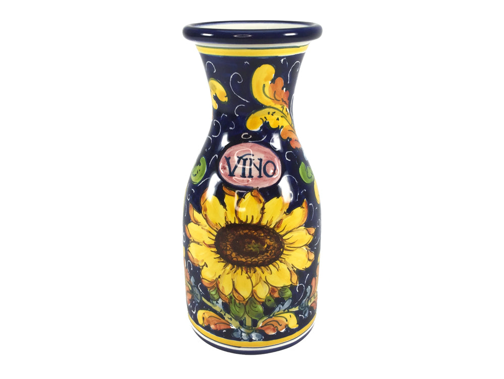 Sunflower wine vino bottle carafe