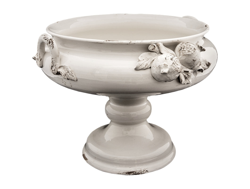 Stemma Medici Pedestal Bowl w.Pomegranate