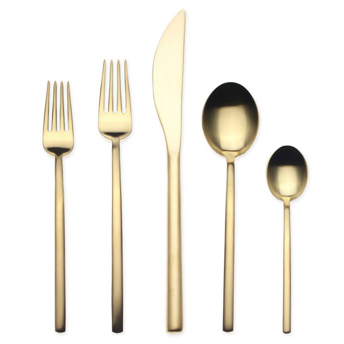 Mepra - Due Ice Gold 5 Pc Place Setting