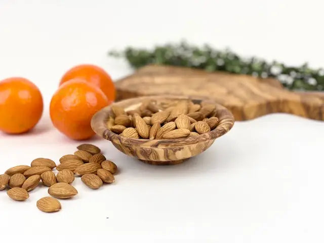 Olive Wood Bowls Shallow Rimmed