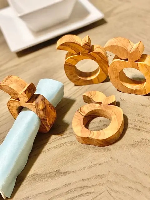 Olive Wood Napkin Rings