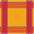 Tissus Toselli Olivia Yellow/Red Tablecloth