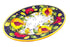Borgioli - Pomegranate on Black 27cm x 37cm Oval Platter (10.6" x 14.5")