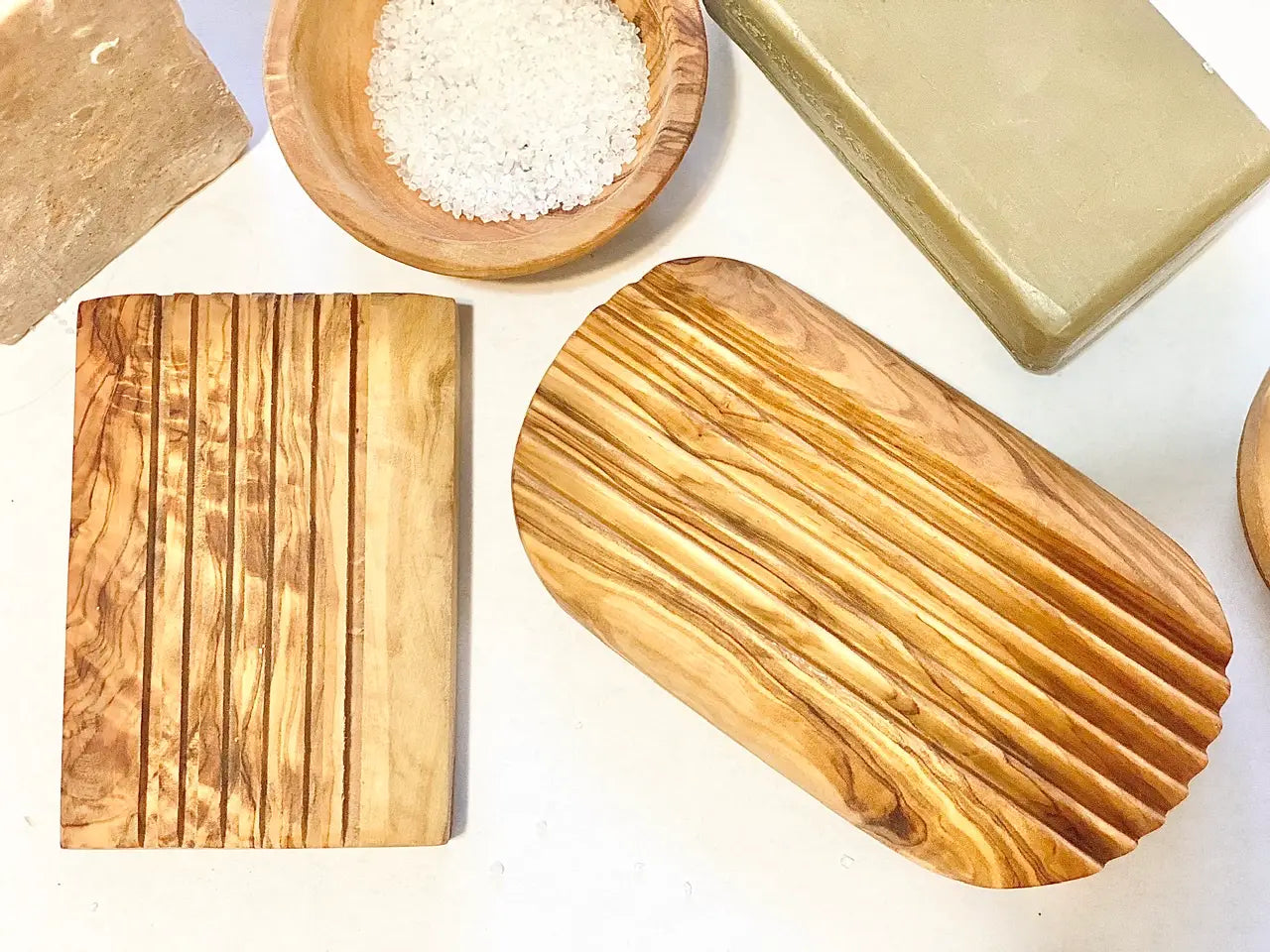 Olive Wood Oval Soap Dish