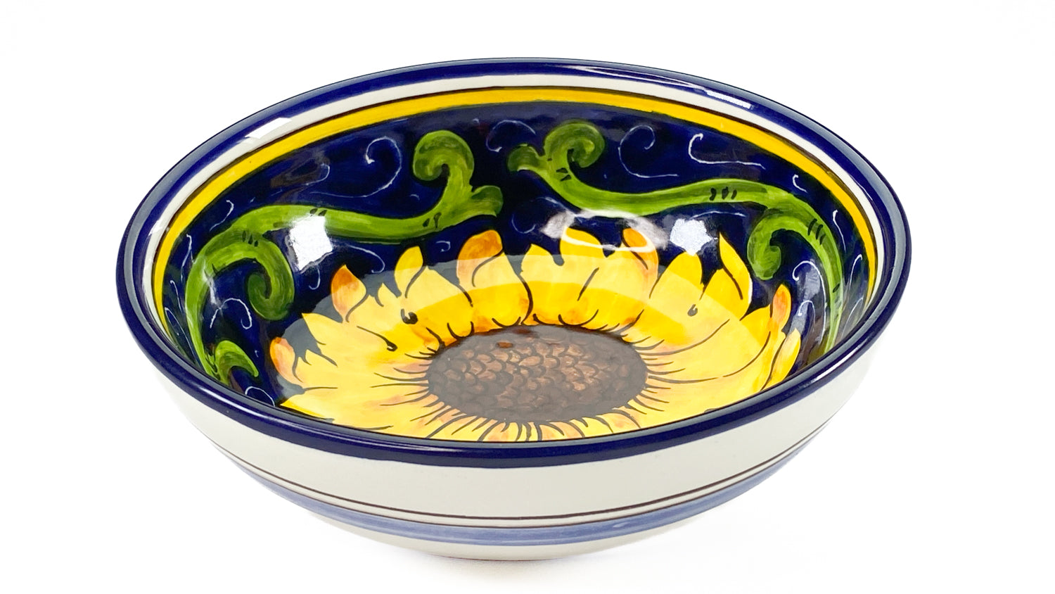 Borgioli - Sunflower on Blue Cereal Bowl 17cm (6.7")