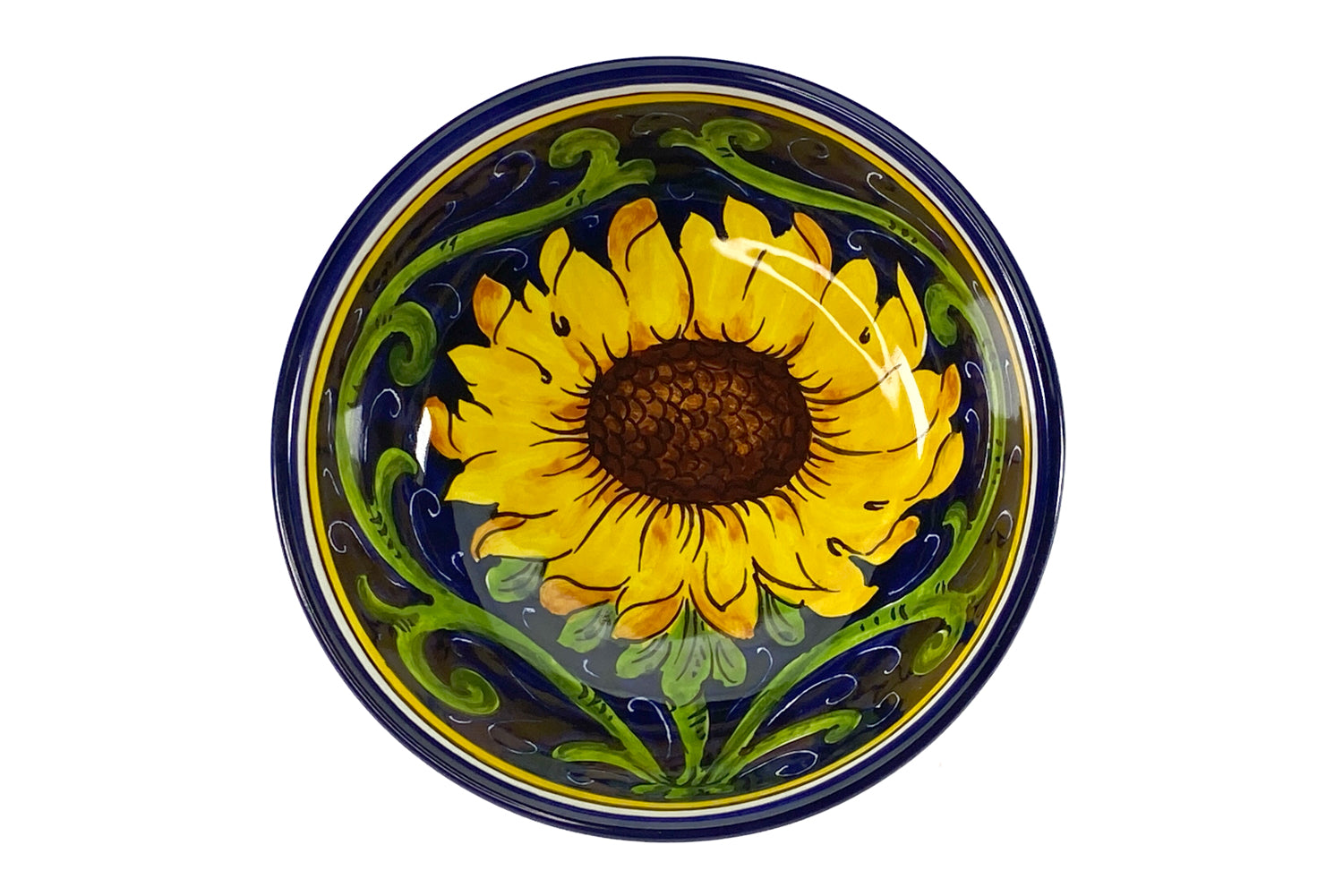 Borgioli - Sunflower on Blue Cereal Bowl 17cm (6.7")