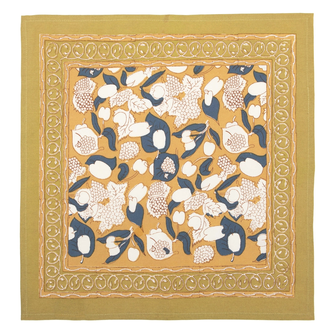 Forest Harvest Mustard/Blue Napkin