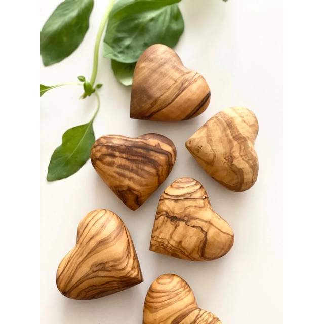 Olive Wood Mini Heart
