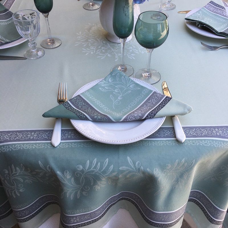 Tissus Toselli Olivia Green Napkin