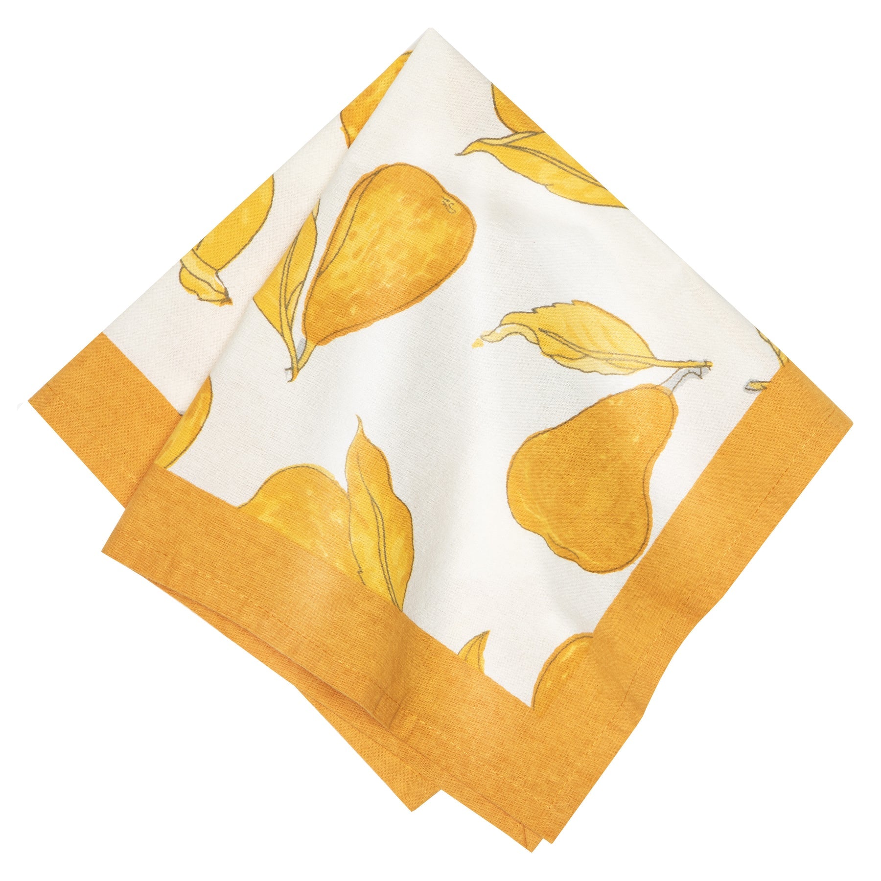 Orchard Pear Mustard & Grey Napkin