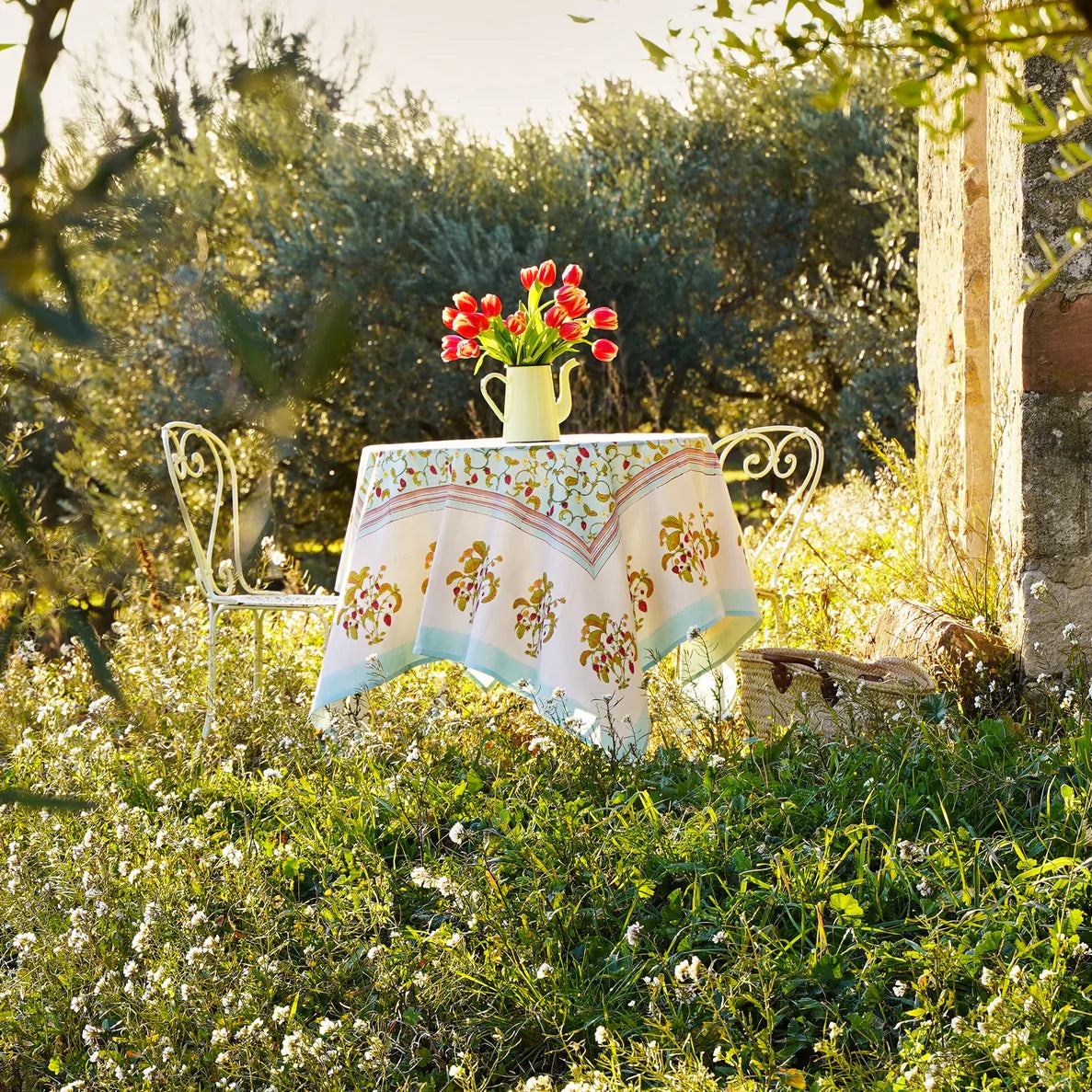 Wild Strawberries Tablecloth